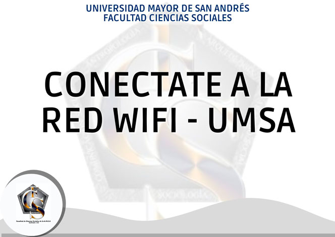 CONECTATE A LA RED WIFI - UMSA